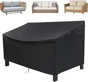 Patio Couch Cover - Patio Sofa Covers Waterproof | Sun Blocking Cloth with Adjustable Straps for Poolside Balcony Beach House Bench Stackable Chair
