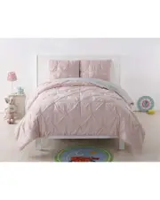 My World Pleated Blush Duvet Set Twin XL