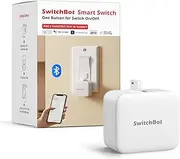 Smart Switch Button Pusher - No Wiring, Wireless App or Timer Control, Add SwitchBot Hub Mini to Make it Compatible with Alexa, Google Home, IFTTT (White)