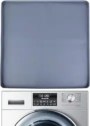 Washer and Dryer Top Protector, 23.6x23.6 inch Protective Silicone Rubber Mat Washable Dust Top Cover Pad for Washing Machine or Dryer Countertop Laundry Room Home