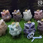 手工奧根貓頭鷹 象徵智慧 MASCOT 乙太吉祥物 招來福氣與財富 ORGONITE 奧剛貓頭鷹 手作 御守水晶