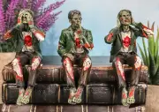 Walking Dead Zombie Undead See Hear Speak No Evil Set of Shelf Sitters Computer