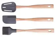 Spatula, Brush & Spoon Set (Caviar)