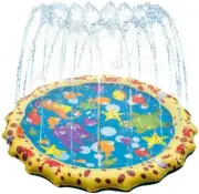 Banzai JR Sprinkle and Splash Play Mat Inflatable Water Fountain 18 months +