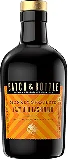 Batch & Bottle Monkey Shoulder Blended Malt Whisky Old Fashioned - Ready to Drink Cocktail 35% ABV, 50cl (6 serves per bottle)