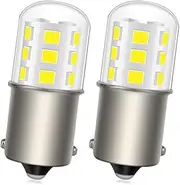 Ruiandsion 1156/P21W/1141 Daytime-driving Lights 6500K 2835 Chips AC/DC12 24V Non Polarity White Pack of 2