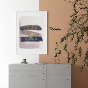 Abstract Brush Canvas Wall Art