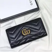 在飛比找蝦皮購物優惠-二手精品 GUCCI 古馳 GG Marmont 長夾 長款