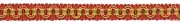 6 Yard Value Pack of Green, Red, Gold 3/8" Scroll Gimp Trim Peony