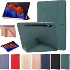 For Samsung Galaxy Tab S7 S8 S9 S10 FE Plus Shockproof Flip Leather Case Cover