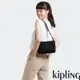 Kipling 黑色人字纹拼接多層隨身斜背包-ABANU M