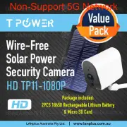 Outdoor WIFI Security Camera Wireless HD 1080P Solar Panel Camera IP65 & battery