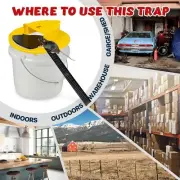 1pc Mouse Trap Flip N Slide Bucket Lid Reusable Rat Catcher Killer with Ladder