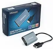 BITFUNX PS2/PS1 HDMI Adapter - Built in RGB to YPbPr Switch, Plug & Play Video Game Adapter with No Lag, HDMI Converter Adapter for PS2/PS1 Console