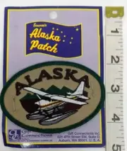 Vintage Alaska Souvenir Patch With Seaplane Gift Connections