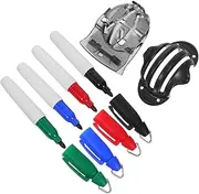 Gogogmee 6pcs Golf Ball Line Marker Tool Precision Drawing Device for Accurate Positioning Durable Alignment Stencil for All Levels of Golfers Essential Accessories for Training and