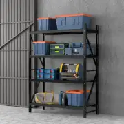 2Mx1.5M Garage Shelving Warehouse Rack Black K-ABC