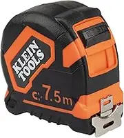 Klein Tools Magnetic Double Hook Tape Measure, 7.5 Meter