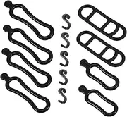 20pcs Bicycle Light Strap Bike Lights Flashlight Bike Mount Bike Stem Mount Light Holder Flashlight Strap Bike Flashlight Mount Road Bike Handlebar Strap Silica Gel Black