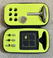 New Provo Craft Zision Silent Setter Hammerless Eyelet Tool Set W/ Zip Case