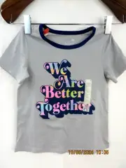 SO SZ S Age 7 Cotton/Polyes Black NWT Gray FAVORITE RINGER TEE T-Shirt Top