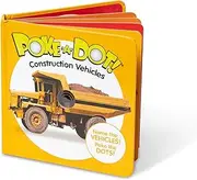 Melissa & Doug 41533 Poke-a-Dot Construction Vehicles | Activity Books | 3+ | Boy or Girl