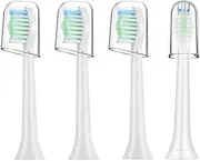 McoMco Replacement Heads, Sonicare Toothbrush Heads For Phillips Sonicare Electric Toothbrush- Fits Plaque Control, Gum Health, DiamondClean, Flexcare, EasyClean, and HealthyWhite, 4 Pack