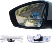 HD Frameless Blind Spot Mirror, Wide Angle, Stick-On, Cars SUVs Trucks, 2 Pack