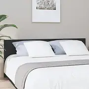 Bedroom Furniture Bed Headboard Black 200 cm Engineered Wood