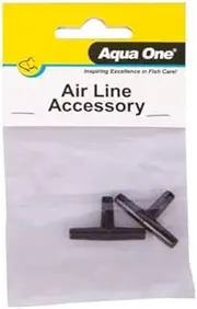 Aqua One Air Line Accessory T Piece 2pk Connector Control Airflow Aquarium 10468