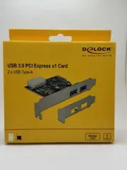 Delock, USB 3.0 PCI Express X1 Card. 2 USB Type-A
