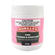 Morgans Pink Stain Cleaner and Sterilizer 450g Home Brew Equipment Cleaner