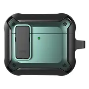 For AirPods 4 Bumblebee Bluetooth Earphone Silicone Protective Case, Black Green