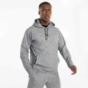 PUMA CLOUDSPUN Men's Training Hoodie in Medium Grey Heather-Size Medium