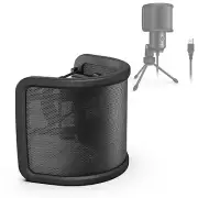 FIFINE Pop Filter, Mic Pop Screen with Metal Mesh, Compact Microphone Pop Shi...