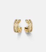 [Bvlgari] Bvlgari B.zero1 18kt gold hoop earrings with diamonds One Size gold