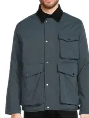 NWT Robert Graham Quilted Camp Jacket in Slate Blue Size XL. $398.