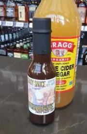BLACK GARLIC HABANERO HOT SAUCE made with BRAGG ORGANIC APPLE CIDER VINEGAR RARE