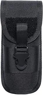 [Veumoie] Glasses Pouch Portable Sunglasses Case Goggle Storage Protection Bag Nylon Waterproof Flashlight Pouch,Black