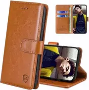 FMPCUON Case for Google Pixel 7 Pro Mobile Phone Case [Stand Function] [Card Slot] [Magnetic Closure] Case Flip Case Protective Leather Case Flip Case for Google Pixel 7 Pro Brown