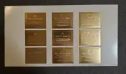 Skybox Star Trek 30 Years Phase 1 Gold Ship Registry Cards Uncut Sheet