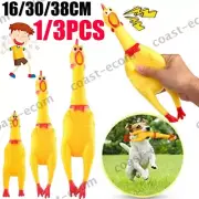 Squeeze Shrilling Screaming Rubber Chicken Pet Dog Bite Toy Squeaker Chewing Toy