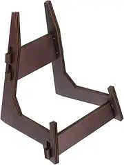 Hohopeti Wood Display Rack for Kitchen Counter Multi-Functional Photo Frame Stand for Dishes and Books