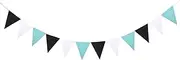 [PiurUf] Bunting Flags 12 Pieces/Set 13 * 17 cm Flag Rope Felt Garland Birthday Bunting Flag Shower Wedding Party Decoration Supplies Bunting (Size : B15)