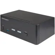 StarTech.com KVM Switchbox - TAA Compliant - 2 Computer(s) - 1 Local User(s) - 3840 x 2160 - 10 x USB - 6 x HDMI - Desktop