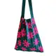 日本 KNT365 Knitty 環保折疊針織百褶包/ Flower/ Pink eslite誠品