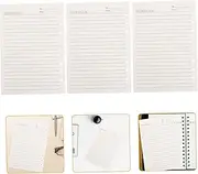 TEHAUX 5 Pack A5 Refill Sheets Loose-leaf Notebook Core Thick Smooth Writing Versatile for Diary Notebook Scrapbook