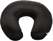 Pro Goleem Satin Nursing Pillow Cover Silk Feeling Soft Feeding Pillow Slipcover for Breastfeeding Moms Fits Standard Infant Nursing Pillow or Positioner Black