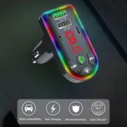 Car Cigarette Lighter Bluetooth Calling FM Radio Transmitter AUX MP3 USB Port.-દ