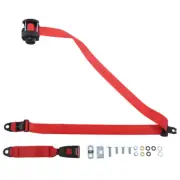 Rear Automatic Seat Belt For Simca 1500 Berlina 1963-1967 Red